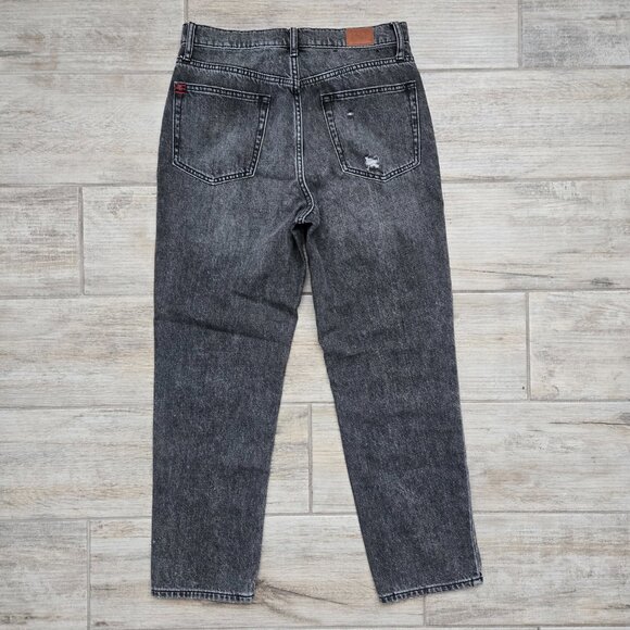 BDG Urban Outfitters Slim Straight Jeans Distressed Black Wash Grunge Punk 28 - Picture 2 of 8